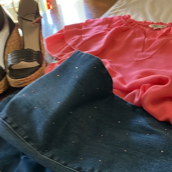 Nanette Lepore  pullover ruffle blouse ,MADEMOISELLE PINK - Picture 4 of 4